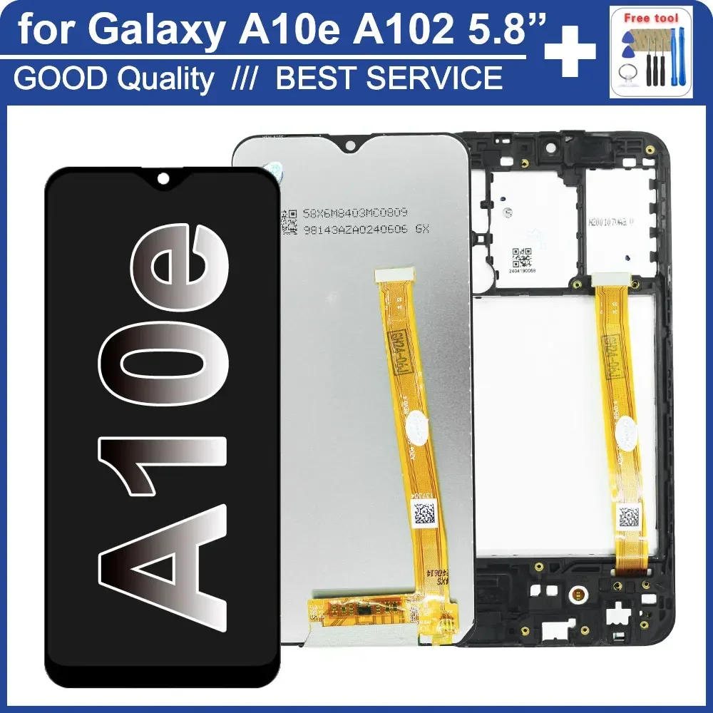 Фото Поп 100% протестированный ЖК-дисплей для Samsung Galaxy A10e A102U Сменный ЖК-дисплей с сенсорным экраном в сборе для Samsung A10e A102F A102U ЖК-дисплей №2
