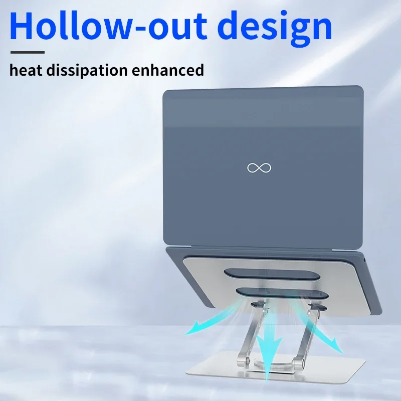 Вращающийся на 360 ° держатель для ноутбука из алюминиевого сплава Складная