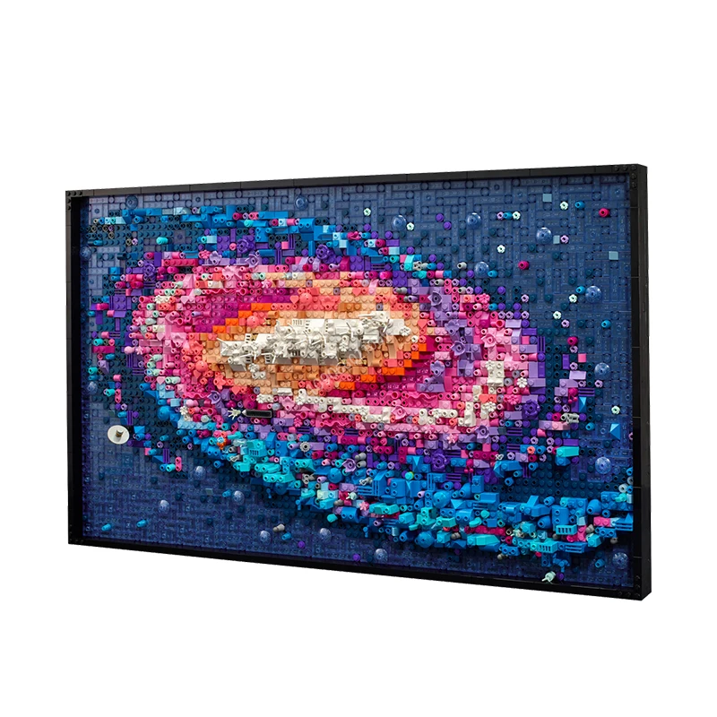 3091 шт. Moc 31212 The Milky Way Galaxy 3D Art Наборы строительных блоков Diy Креативные украшения