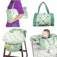 

IMBABY Baby Shopping Cart Cover 2in1 Trolley Highchair Cover for Newborn Baby Shopping Push Cart Protection Cover with Seat Belt