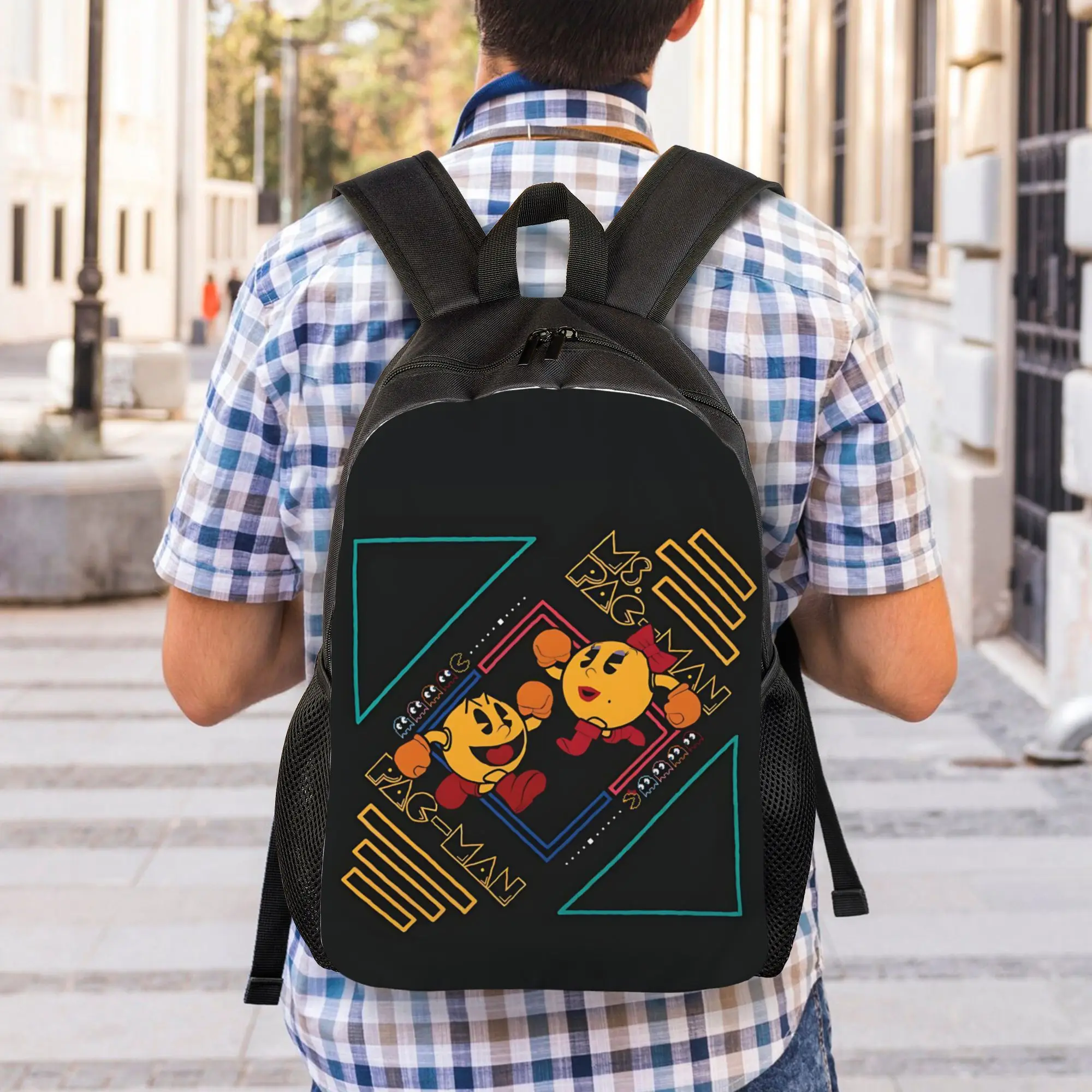 Фото Рюкзак PAC-MAN для мужчин и женщин, 1 шт., новый, к новому учебному году №5