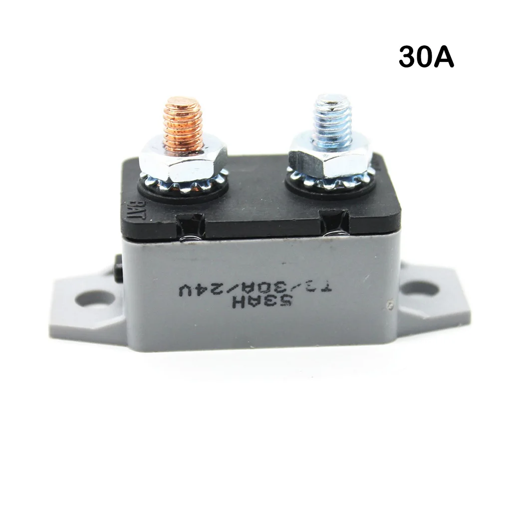 

Manual Reset Circuit Breaker Fuse Sturdy Power Protection Heavy Duty Automotive Beaker Power Switch for Car Bus Trailer Boat