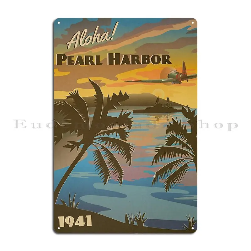 Жемчужный гавань 1941 год детский туристический постер металлический знак паб