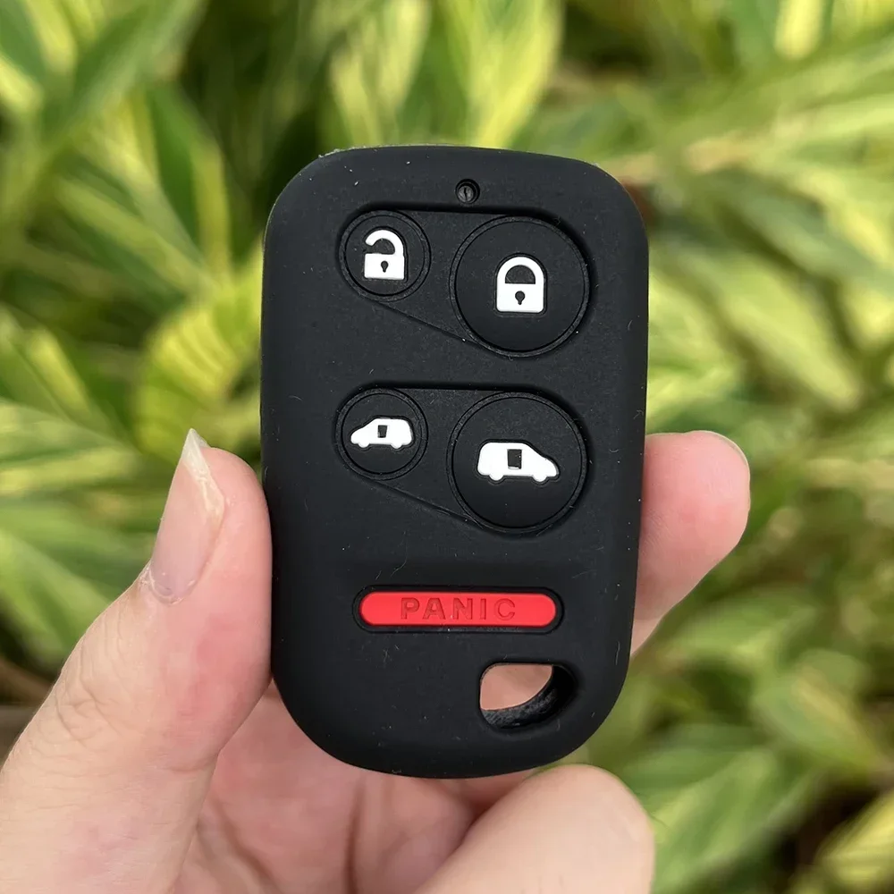 

Силиконовый чехол для автомобильного ключа, 5 кнопок, искусственная защита, резиновый чехол, держатель для Honda Odyssey Mini Van 1999 2000 2001 2002 2003 2004