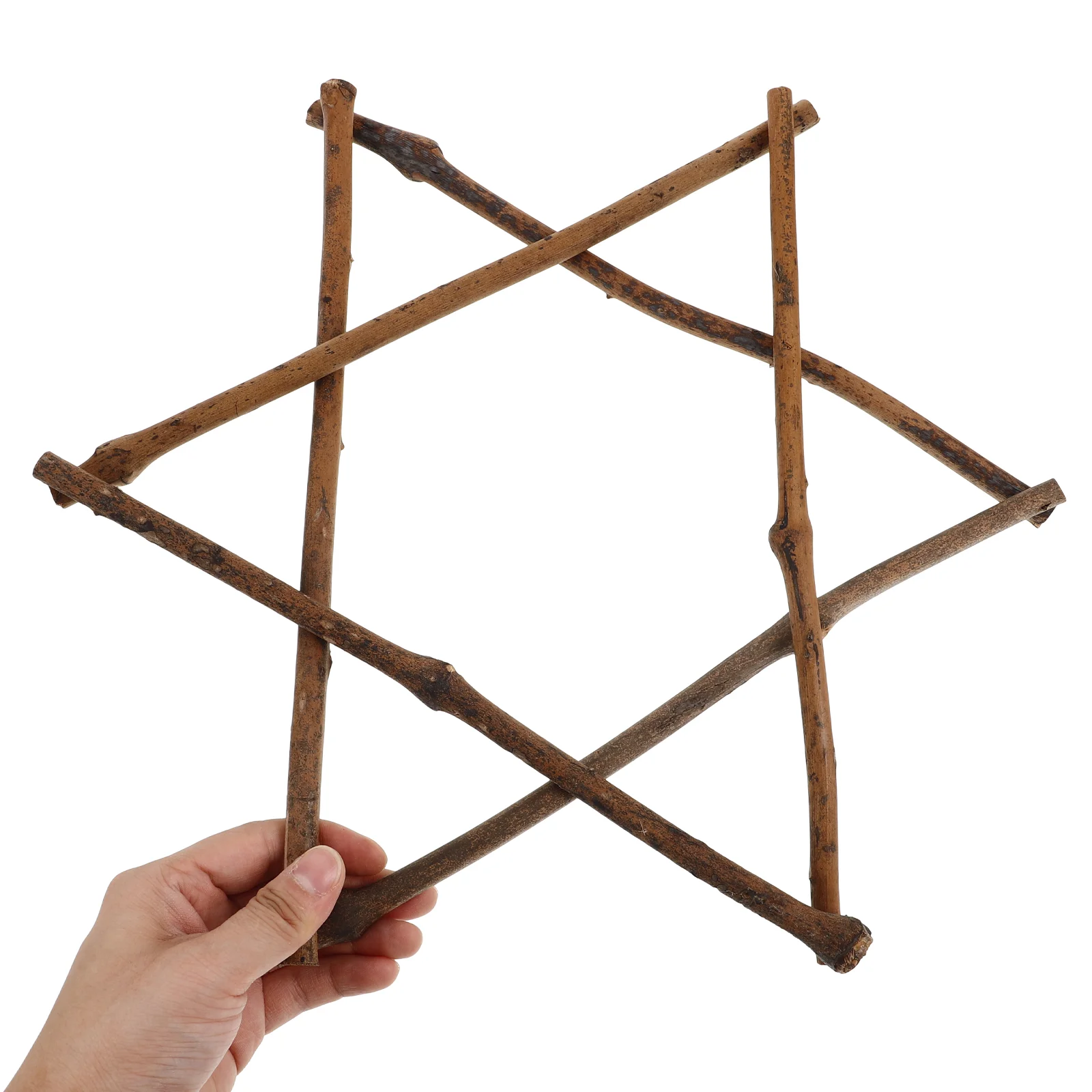 2 шт. рождественские украшения для окон шестиконечная звезда рама из ротанга