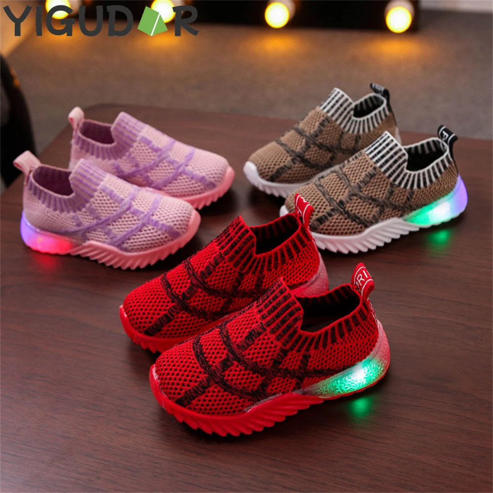 

New Spider Web Men's Women's Shoes for Spring and Autumn Seasons Illuminated Shoes One Step Flashing Casual Sports Shoes