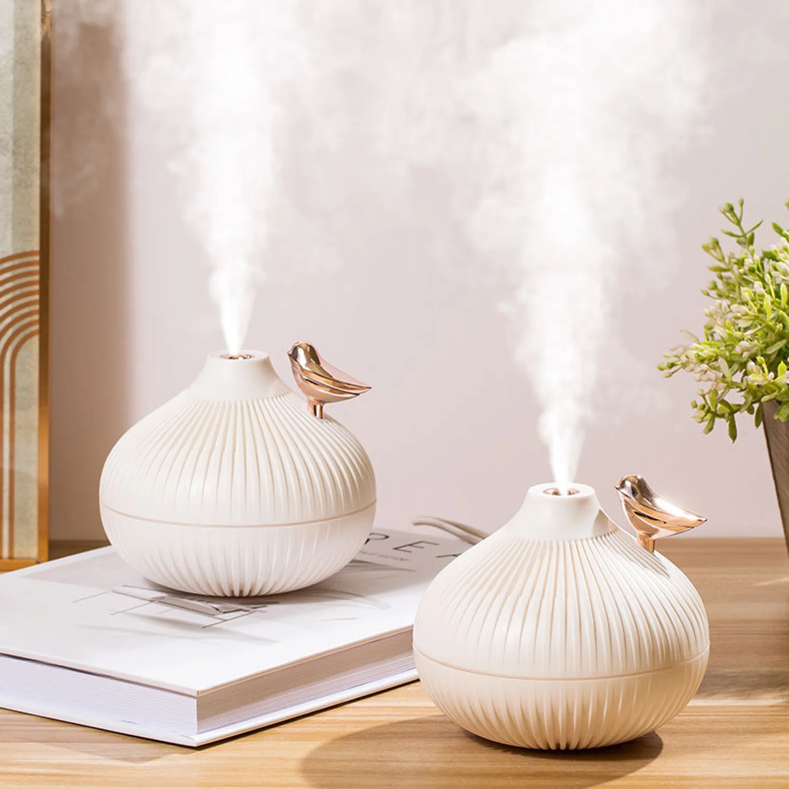 

300ml USB Ultrasonic Cool Mist Maker Air Humidifier with Warm LED Lamp for Home Kids Room Mini Aroma Diffuser Humidificador