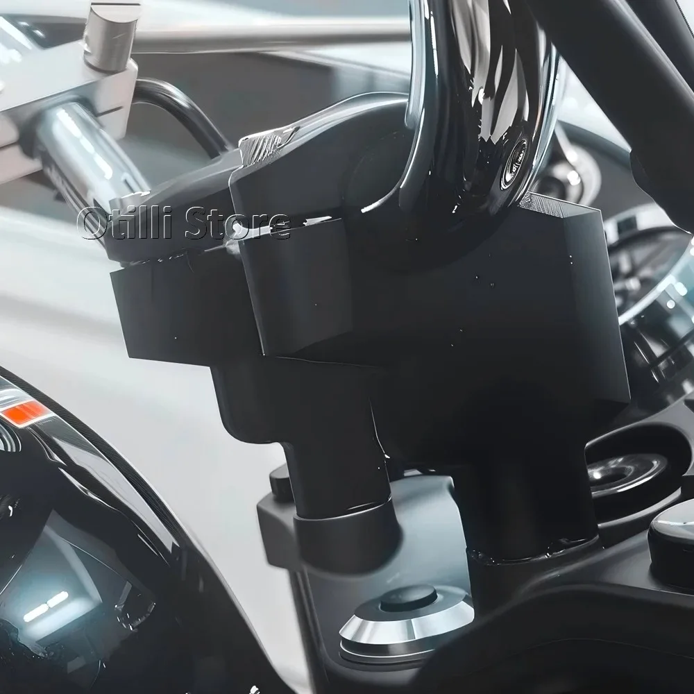 Фото Накладки-райзеры на руль мотоцикла для KAWASAKI Z900RS Z900 RS Z 900 RS 2018-2025, черные, алюминиевые, крепления для руля, аксессуары №3