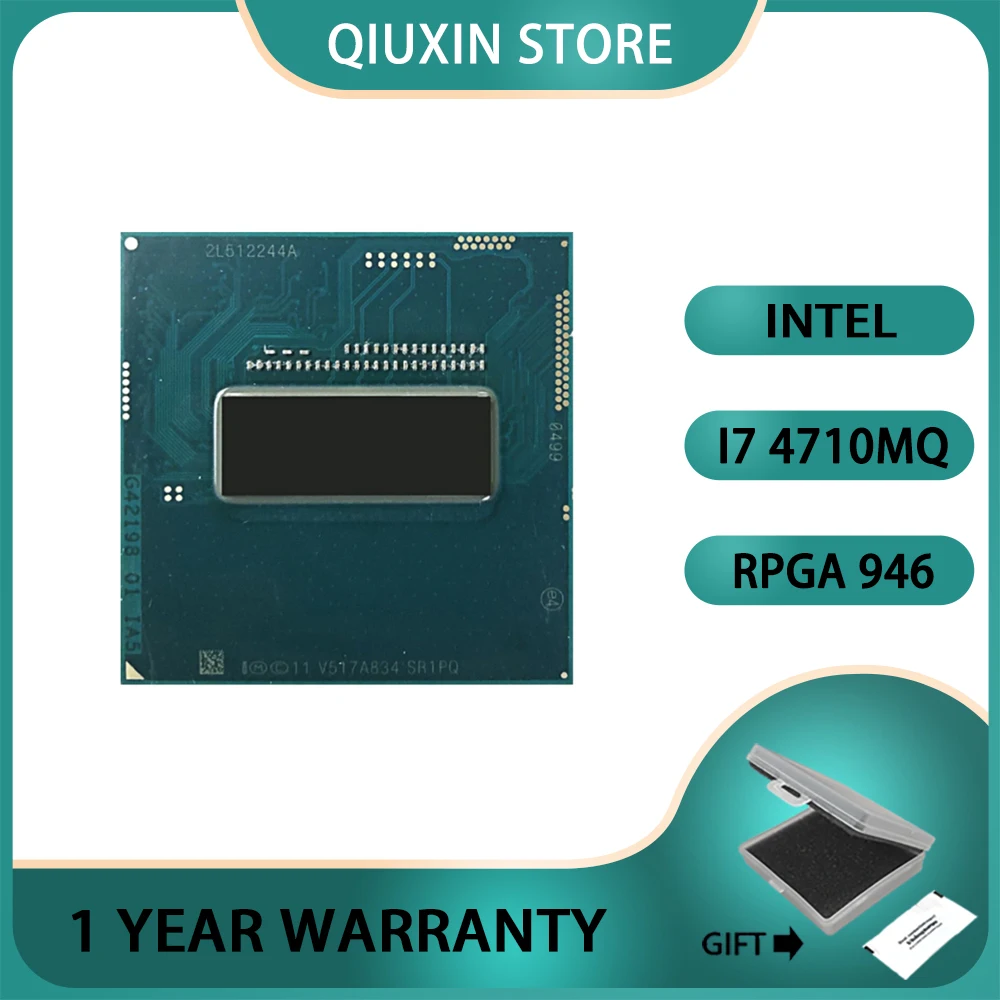 

Intel i7-4710MQ I7 4710MQ SR1PQ CPU 2.5G-3.5G Official version scrattered pieces rPGA946B