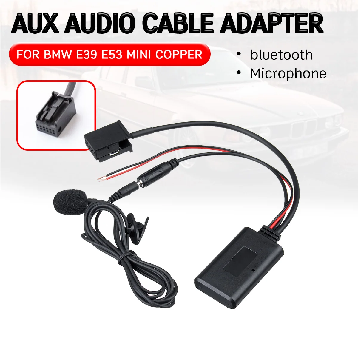 Для BMW E83 X3 2004-2010 для MINI COOPER 2000-2006 E85 E86 Z4 2003-2008 bluetooth Aux приемник Кабельный адаптер с