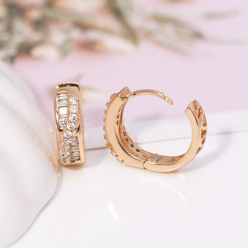 Оптовая Цена AAA + серьги-кольца с цирконом для женщин модные ювелирные изделия