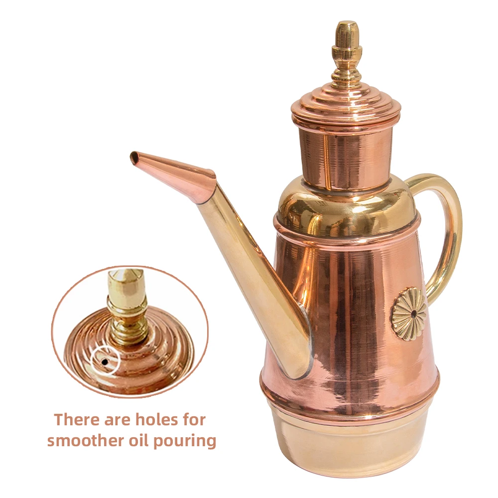 Чистая кожа изысканная 450 мл медная итальянская бутылка оливкового масла банка