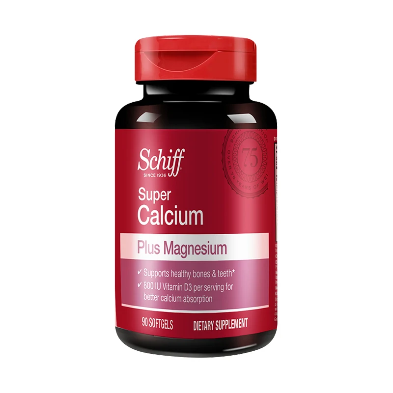 

1 Bottle calcium plus magnesium soft capsule vitamin d3 calcium carbonate calcium supplement health food middle-aged elderly