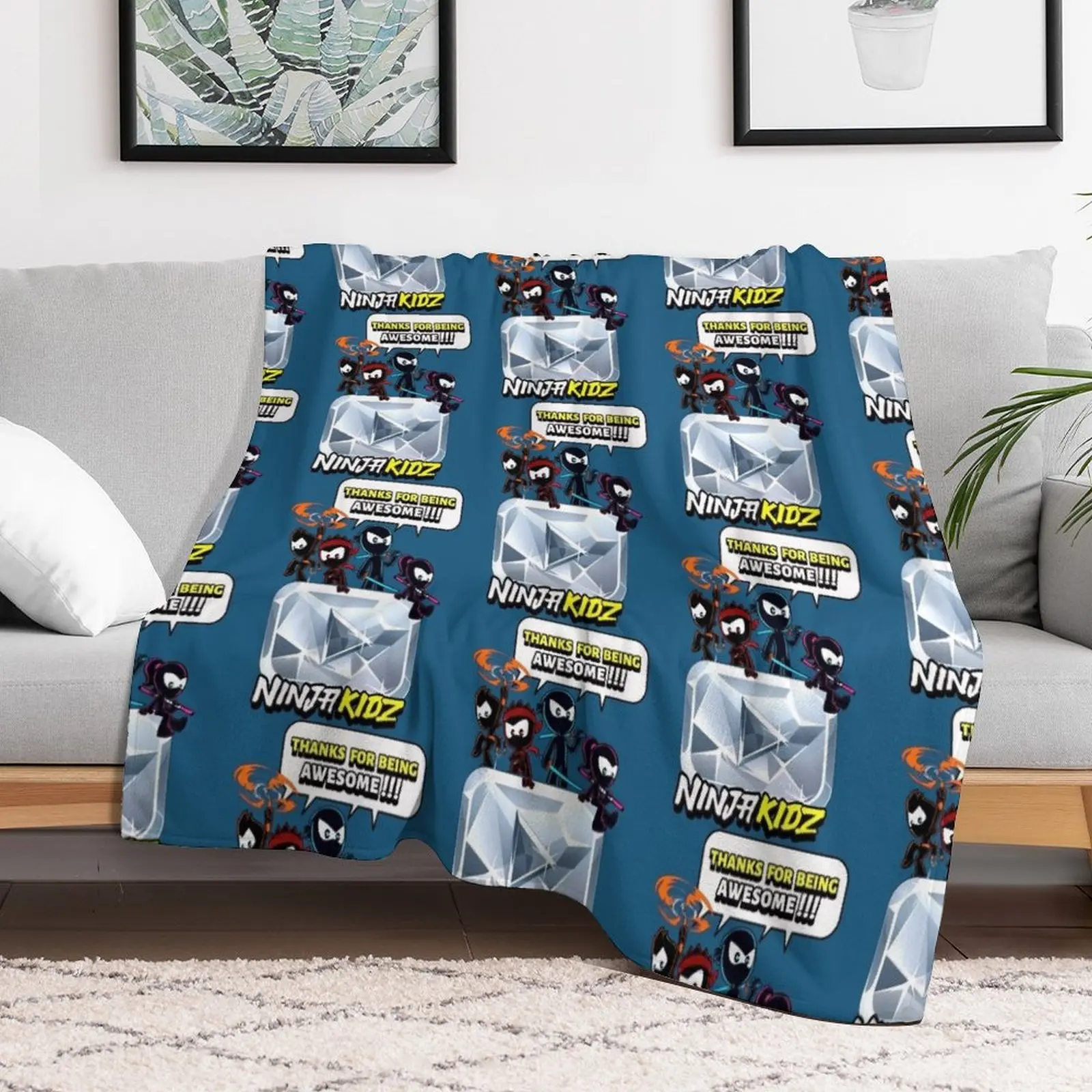 Детское Роскошное дизайнерское одеяло Ниндзя с бриллиантами
