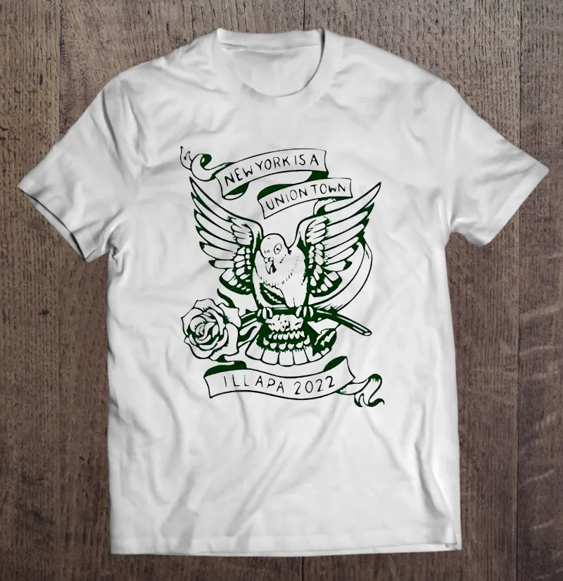 

Футболка мужская оверсайз с коротким рукавом, с принтом Нью-Йорк-Юнион Таун, иллапа, версия 2022