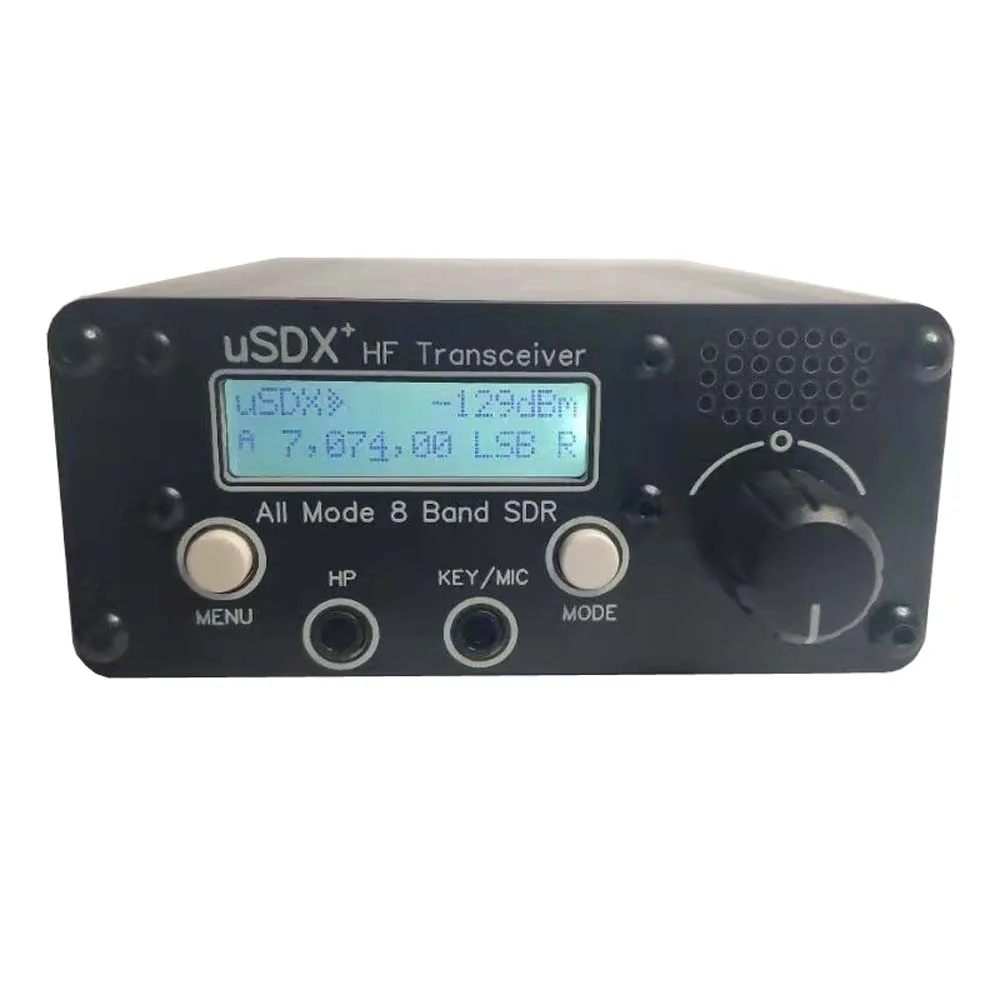 

USDR uSDX + Plus V2 10/15/17/20/30/40/60/80m 8-полосный SDR все режимы HF SSB QRP трансивер + аккумулятор 4000 мАч