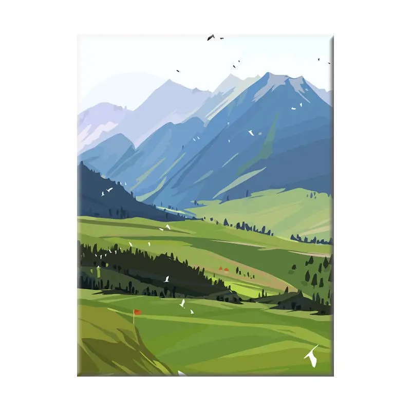 

3654Ann-Tulip diy digital oil painting oil painting acrylic flower painting explosion hand-filled landscape painting