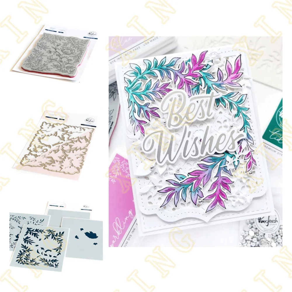 

Blooming Vines New Metal Cutting Dies Stamps Stencil for Scrapbook Diary Decoration Embossing Moulds Diy Greeting Card Handmade