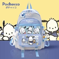 kawaii sanrio pochacco backpack anime cartoon large capacity student schoolbag outdoor laptop bag couple backpack girl gift