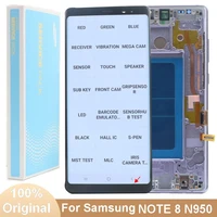 original note8 amoled display with frame for samsung galaxy note 8 n950 sm n950u sm n950fds lcd touch screen digitizer assembly