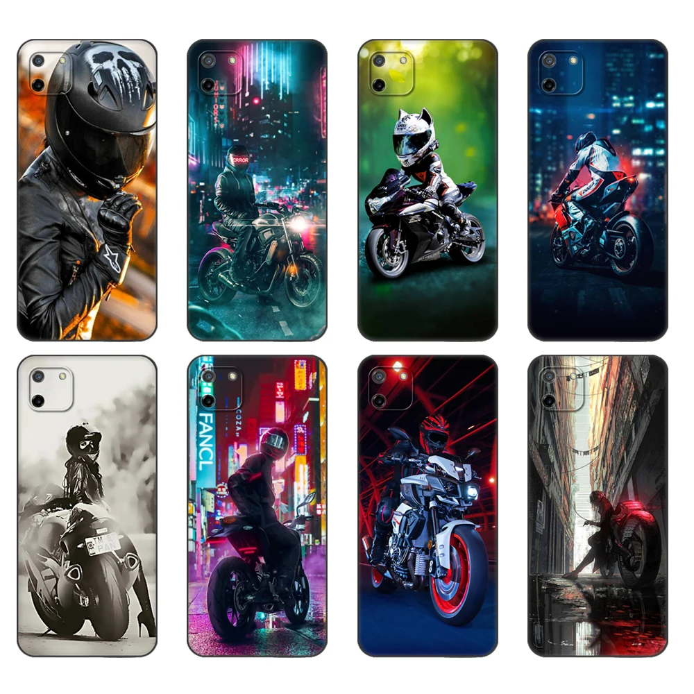 

Фонарь для OPPO Realme C11, чехол для Realme C 11 RealmeC11, задняя крышка RMX2185, бампер для мотоцикла, Роскошный чехол для мальчика