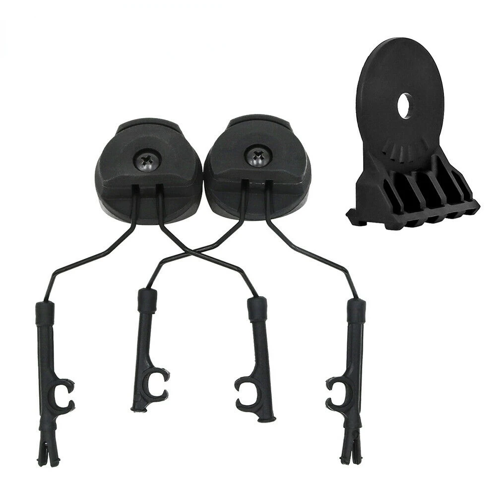 Military Tactical Comtac Helmet ARC OPS-CORE Helmet  Rail Compatible with PELTOR Adapter + Tactical Flashlight Mounting Kit