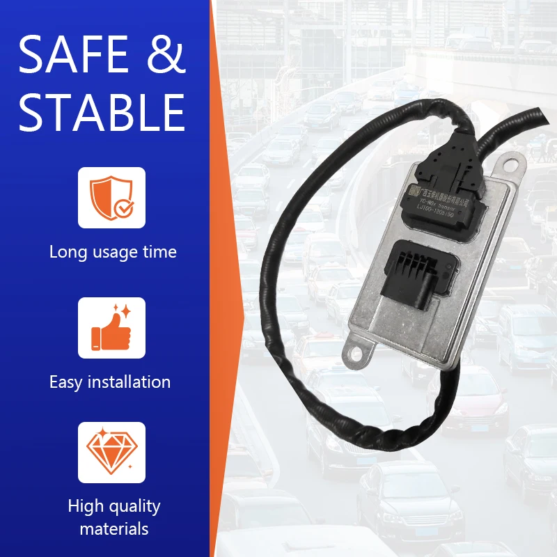Фото Новый датчик NOX YC24B5-E/A LJ100-1205150 Датчик азота и кислорода плоская вставка 5-контактный SC000 универсальный G5A00 Yuchai оригинал №2