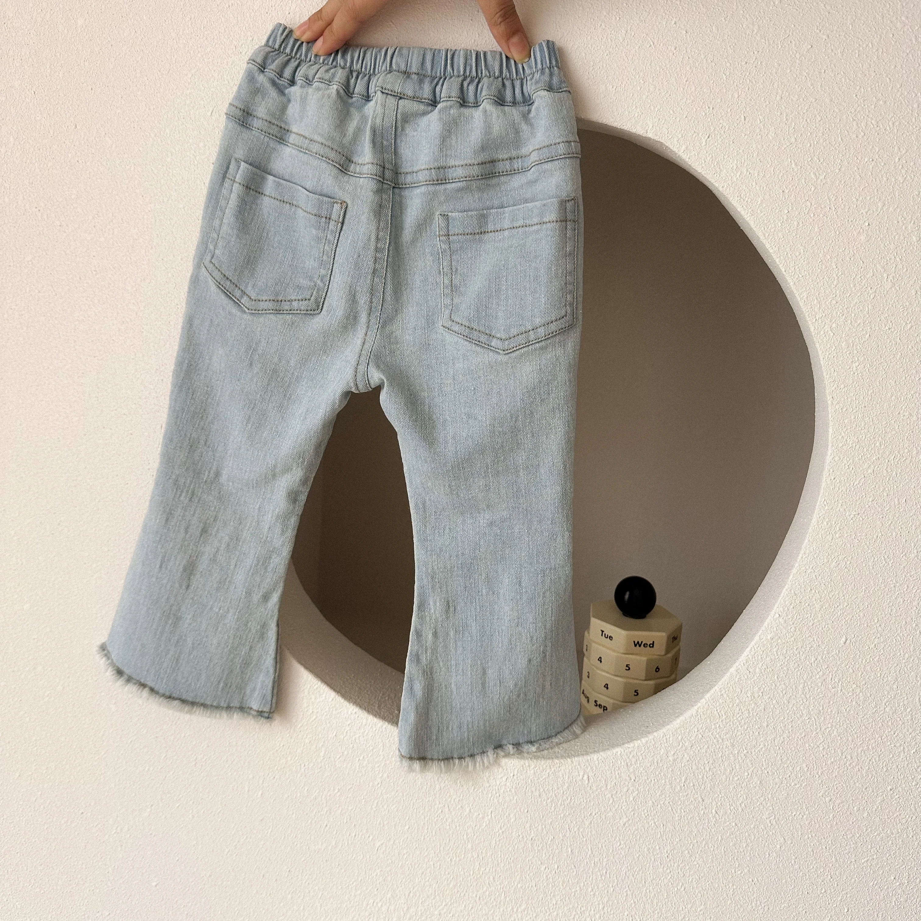 Джинсы-клеш Женские Эластичные в Корейском стиле весна 2023