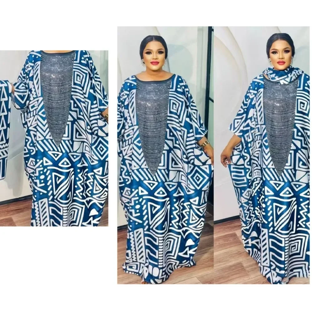 XIZOU 2024 женское Дубайское роскошное африканское мусульманское модное платье