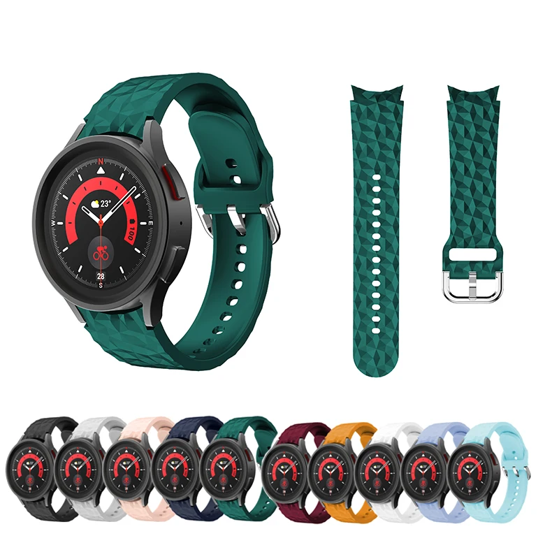 

No Gaps Silicone Band for Samsung Galaxy Watch 4 40mm 44mm 42mm 46mm Silicone Band for Galaxy Watch 5 Pro 45mm/ 40mm 44mm Shape