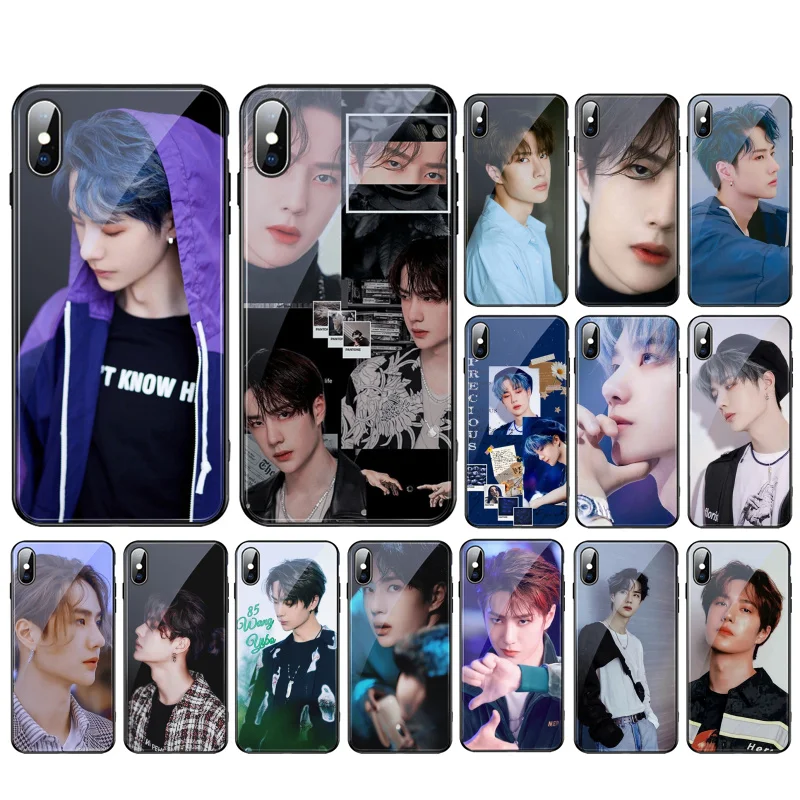 

Chen Qing Ling Wang Yibo Glass Funda Cell phone case For iphone 13 Pro Max 12 11 Pro Max XS XR X 8 7 Plus SE2 Mobile Phones Case