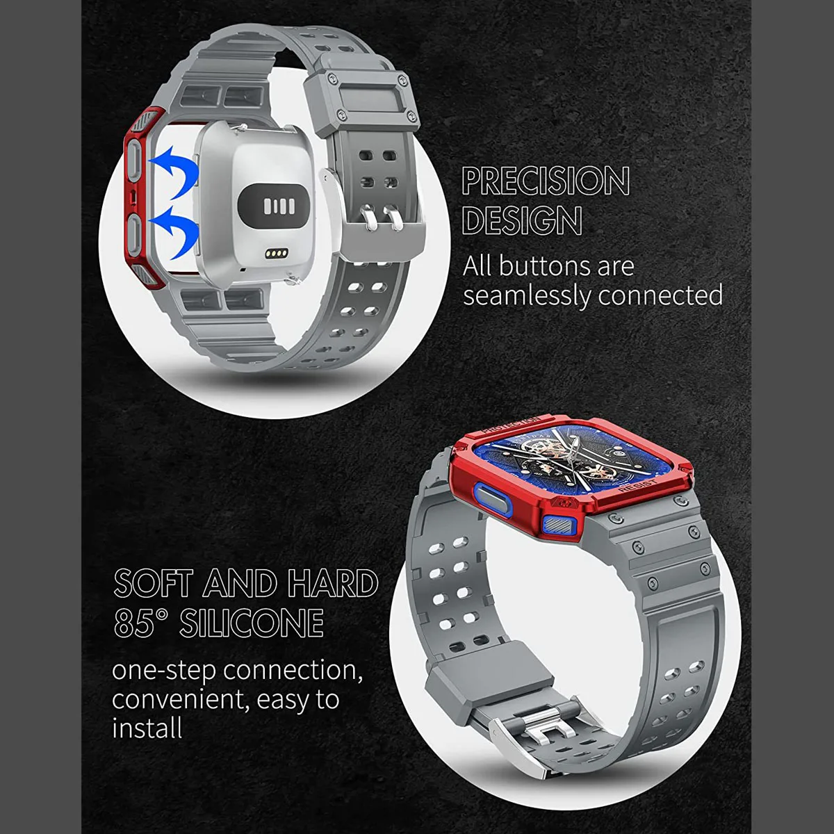 Фото Ремешок для часов Fitbit Versa 2 / Versa 3 / Fitbit Sense Band с прочным ремешком из ТПУ Для Fitbit Versa / Versa Lite №5