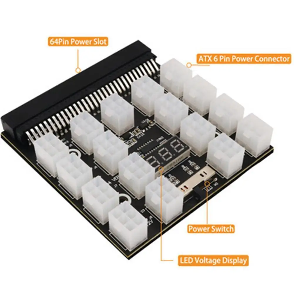 

Плата блока питания для сервера Pci-e, 12 В, 21x6 контактов