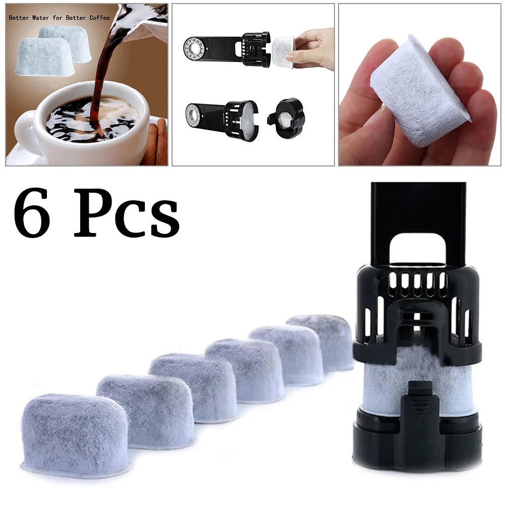 Диспенсер для воды фильтры с древесным углем 6 шт. кокосовый корпус