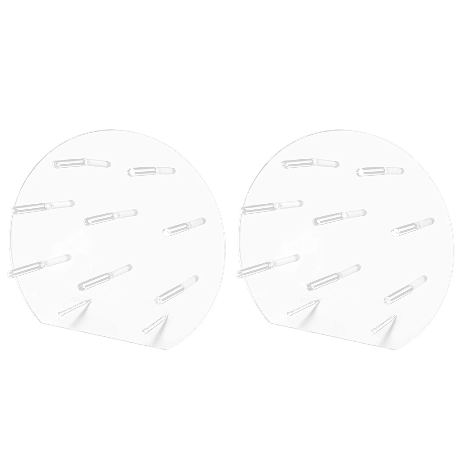

2 Pack Acrylic Donut Display Stand Donut Wall on Table Donuts Rack Display with 8 Pillars for Donut Party Decorations