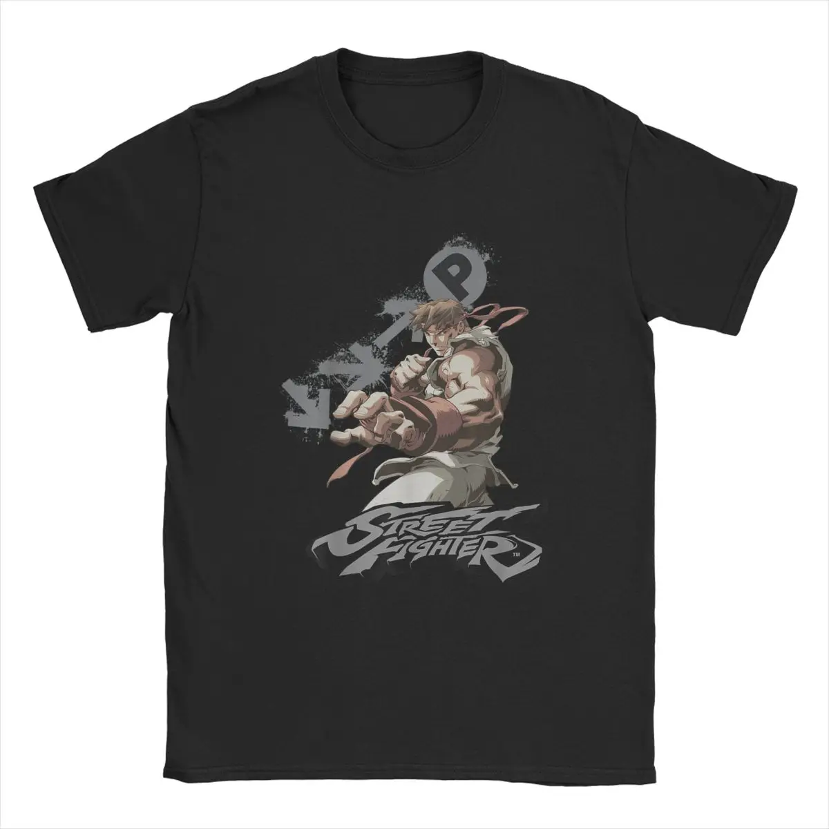 Футболка мужская с коротким рукавом и круглым вырезом из чистого хлопка