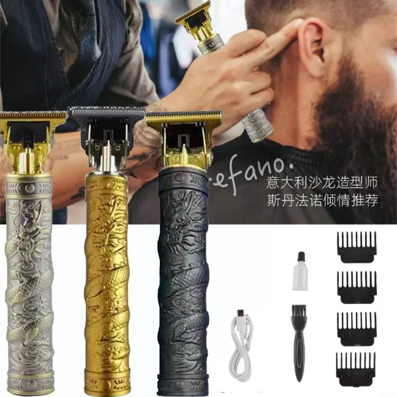 2022 USB  Hair Clippers Rechargeable Shaver Beard Trimmer Professional Men Hair Cutting Machine Beard Barber Hair Cut T9