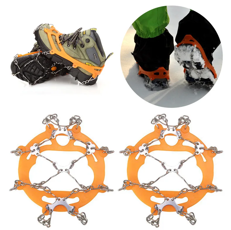 

8 когтей сцепление Ледяной Коготь противоскользящие Сапоги уличные аксессуары для скалолазания обувь шины захват карабинг для скалолазани...