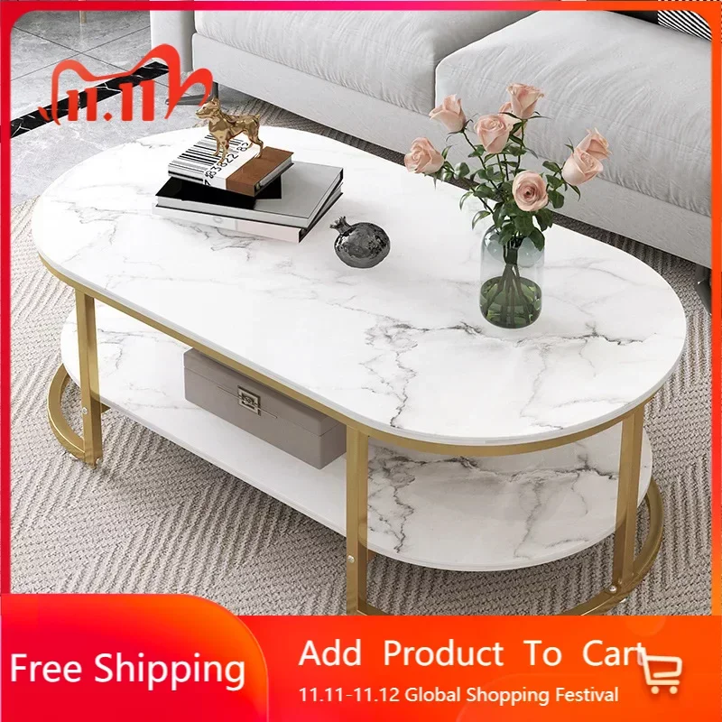 

corner Nordic Storage Coffee Table Modern Luxury Iron center White MDF Marble Book Console Table Dining Muebles Home Furniture