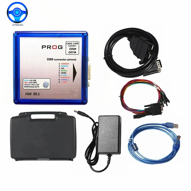 

2023 New Release IO-PROG ECU Programmer BD9 Pinout I/O Terminal IO PROG HW 09.1 FLASH/EEPROM K-Line CAN MULTITOOL For OPEL/GM
