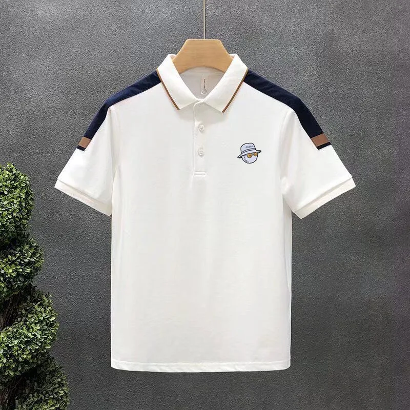 Golf Clothing for Men High Quality Golf Shirts Summer Fashion Casual Short Sleeve Tops Men Polo Shirts Golf Wear Men T-shirt