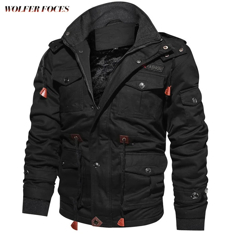 Winter Luxury Bomber Jackets Windproof Heating Hooded Heavy Jacket Men's Tactical Clothing Outdoor Fashionable Bigsize Jackets