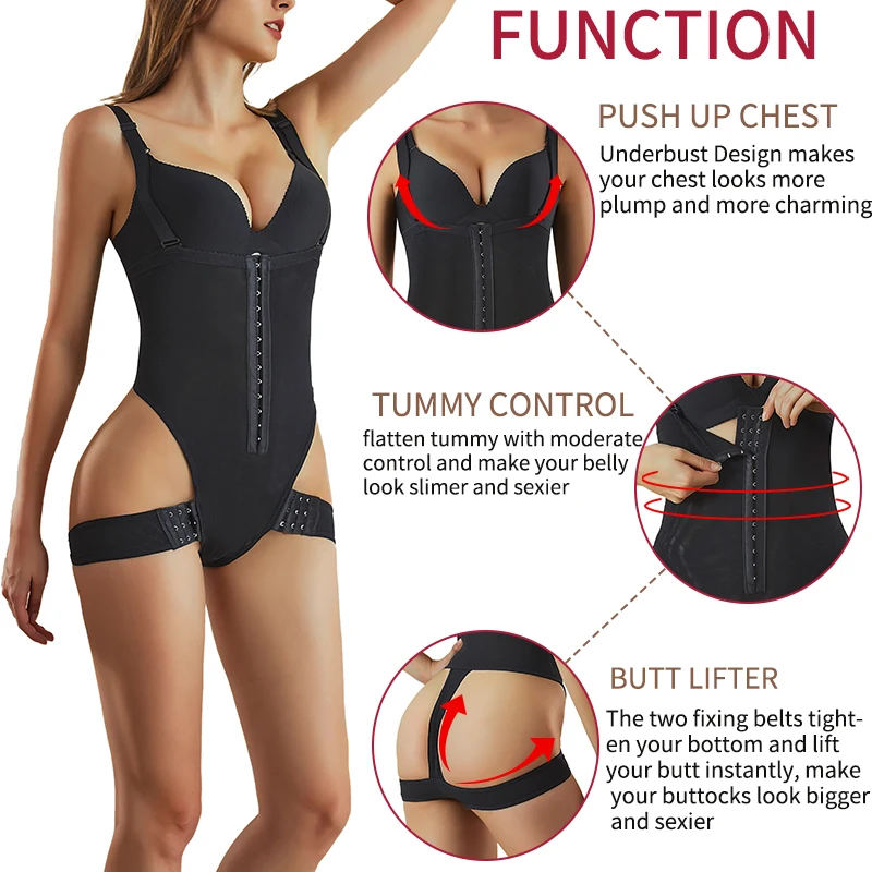 Butt Lifter Shapewear Tummy Control Panties High Waist Firm Sculpting Thong Bodysuit Body Shaper Waist Trainer Underwear 4XL 5XL