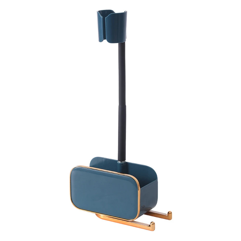 

Wall Mounted Holder Hand free Hair Dryer Bracket Punch Free Toilet Storage Rack Shower Head Bracket Bathroom Blower Organizer