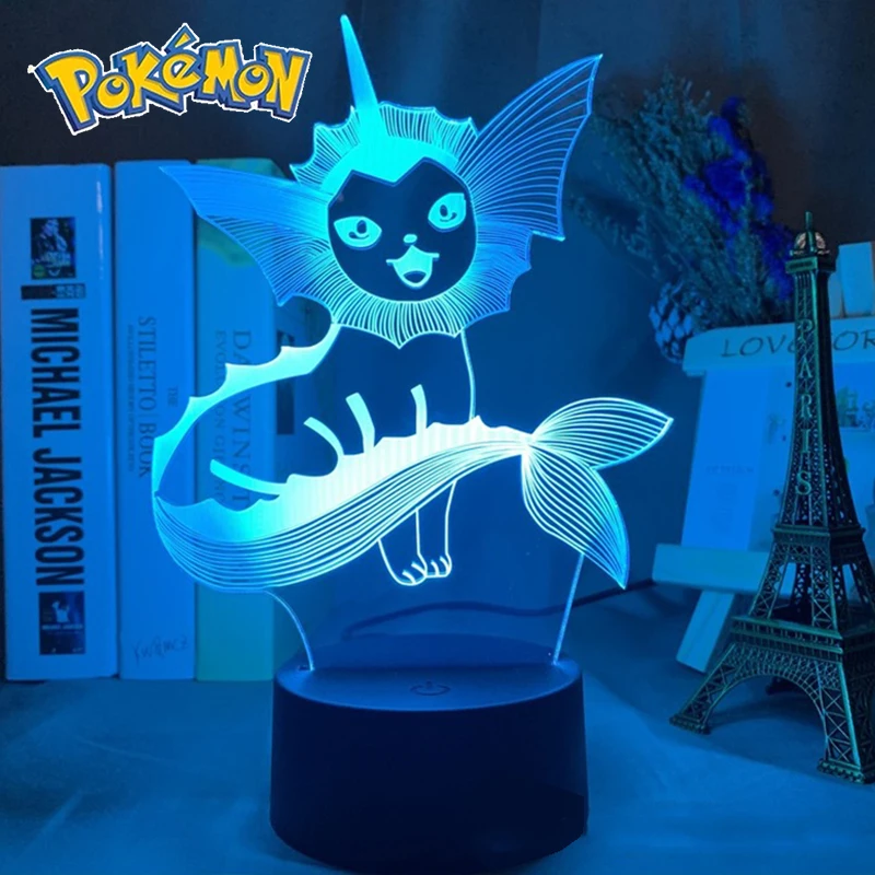 

Pokemon Pikachu 3D Night Light LED Creative Gift Bedroom Desktop Decoration Cartoon Character Lamp Children's Birthday Gift.