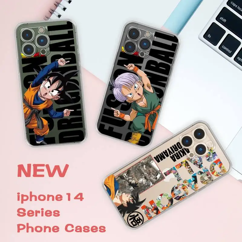 

Dragon ball GOKU VEGETA Trunks Phone Case For iphone 14 Plus 13 12 11 Pro Mini Max X XS XR Matte Transparent Soft Silicone Cover