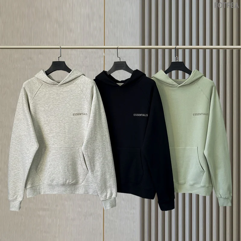 Толстовка Fw22 для мужчин и женщин, Модный свитшот в стиле хип-хоп, свободное худи, 100% хлопок, 8 основных предметов, с надписью