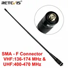 RETEVIS рация антенна SMA-F RHD-771 VHF UHF двухдиапазонный для рации радио Kenwood Baofeng UV 5R 888S UV82 144430Mhz