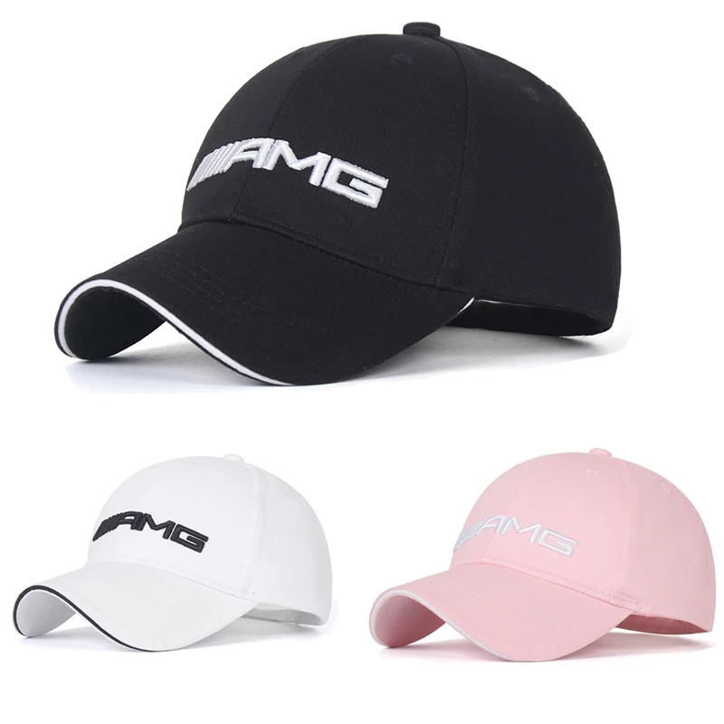 

Cotton Adjustable Baseball Cap For Mercedes Benz AMG Logo W203 W204 W205 W210 W211 W212 W213 C63 G63 Sports Outdoor Casual Hat