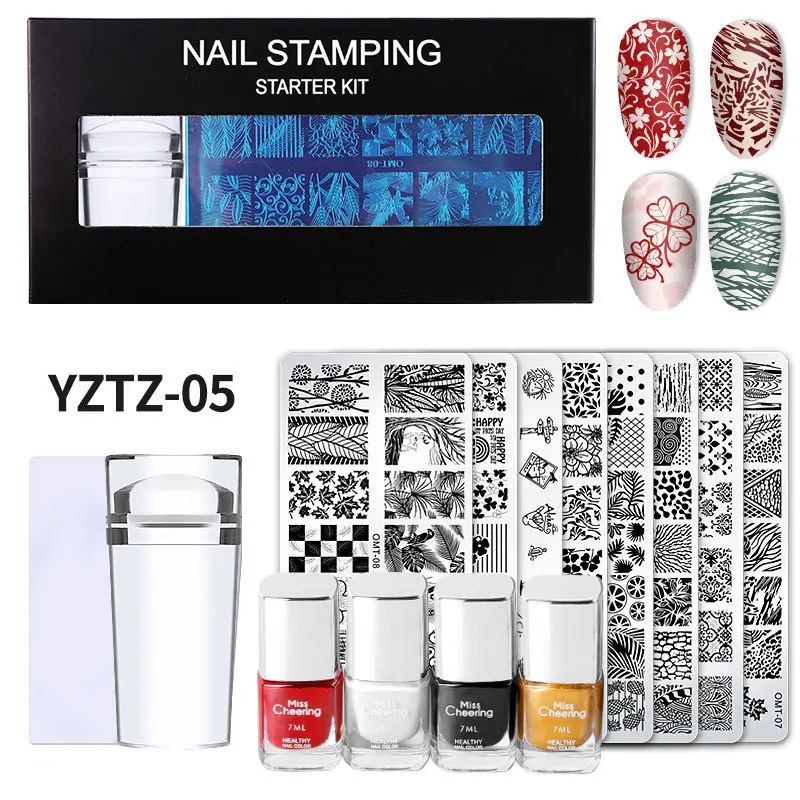 

Printed set seal printed steel plate nail polish paint-free nail tool